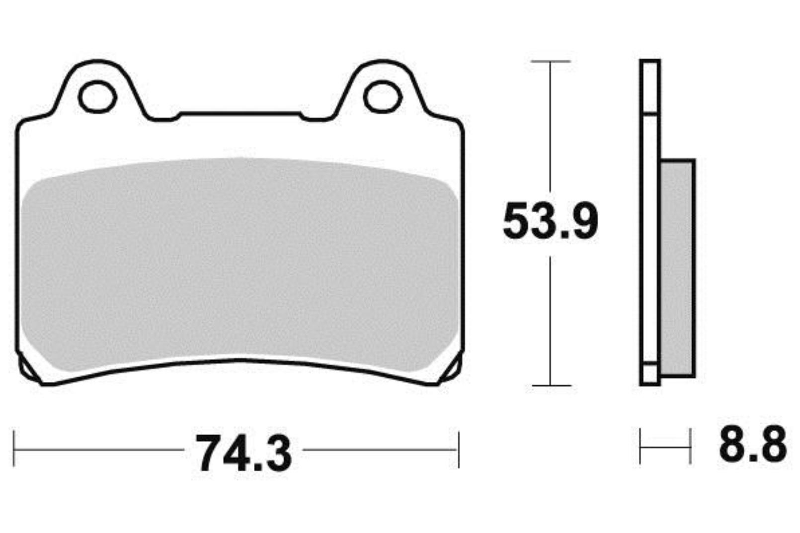 Brzdové destičky standard (GG) - přední